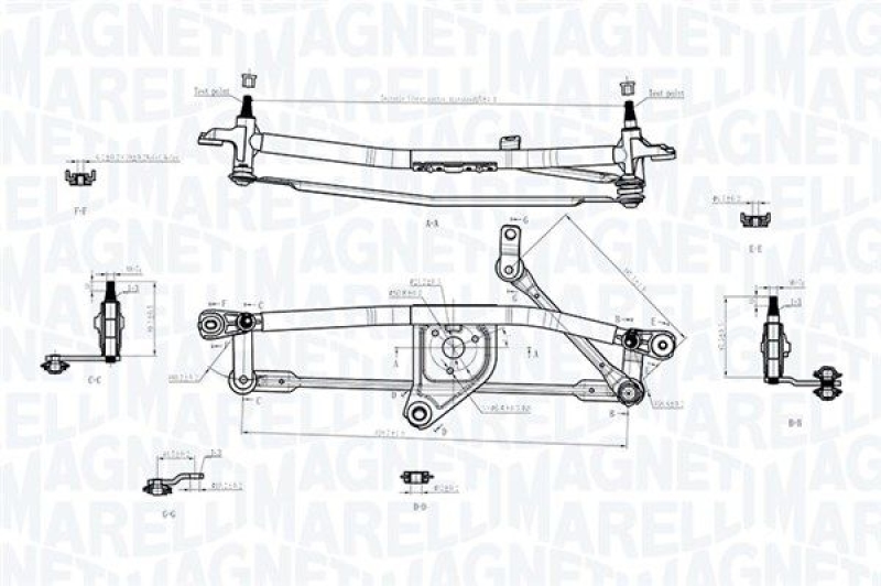 MAGNETI MARELLI Wischergestänge
