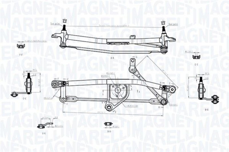 MAGNETI MARELLI Wischergestänge