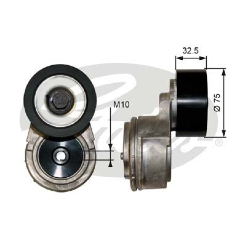 GATES Belt Tensioner, V-ribbed belt FleetRunner™