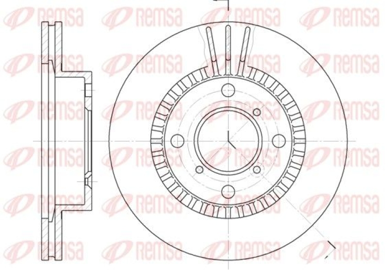 2x REMSA Brake Disc