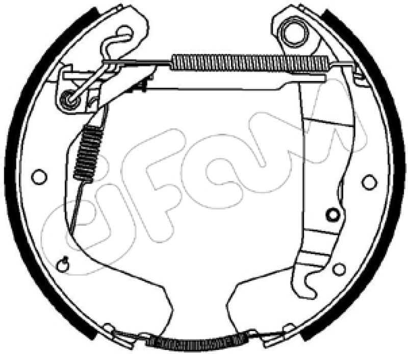 CIFAM Bremsbackensatz Vermontierter kit