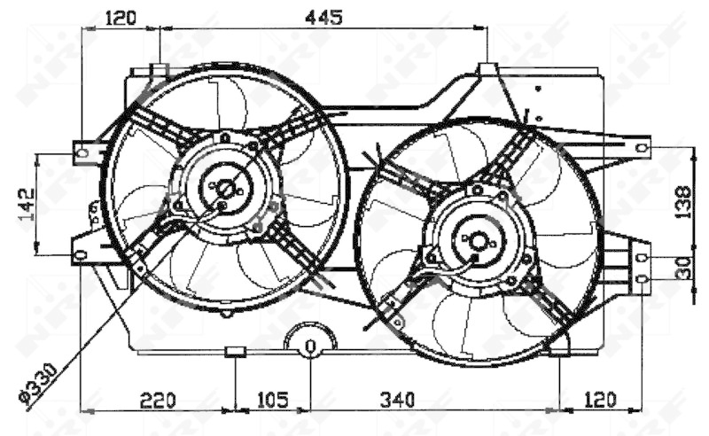 NRF Fan, radiator