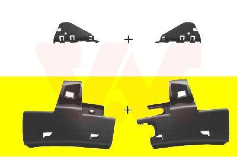 VAN WEZEL Mounting Bracket, bumper