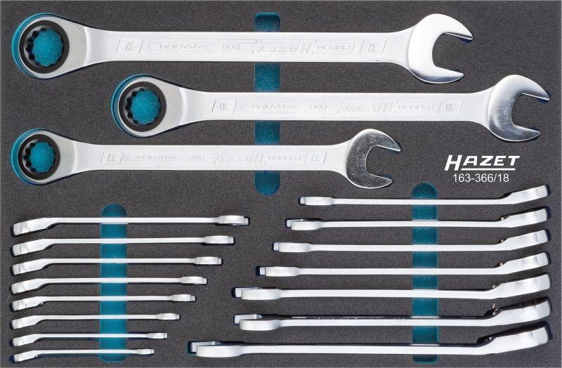 HAZET Ratchet Ring Open-ended Spanner
