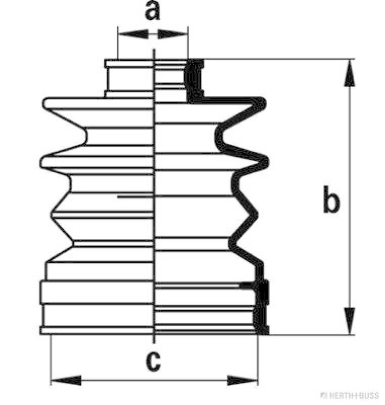 HERTH+BUSS JAKOPARTS Faltenbalgsatz, Antriebswelle
