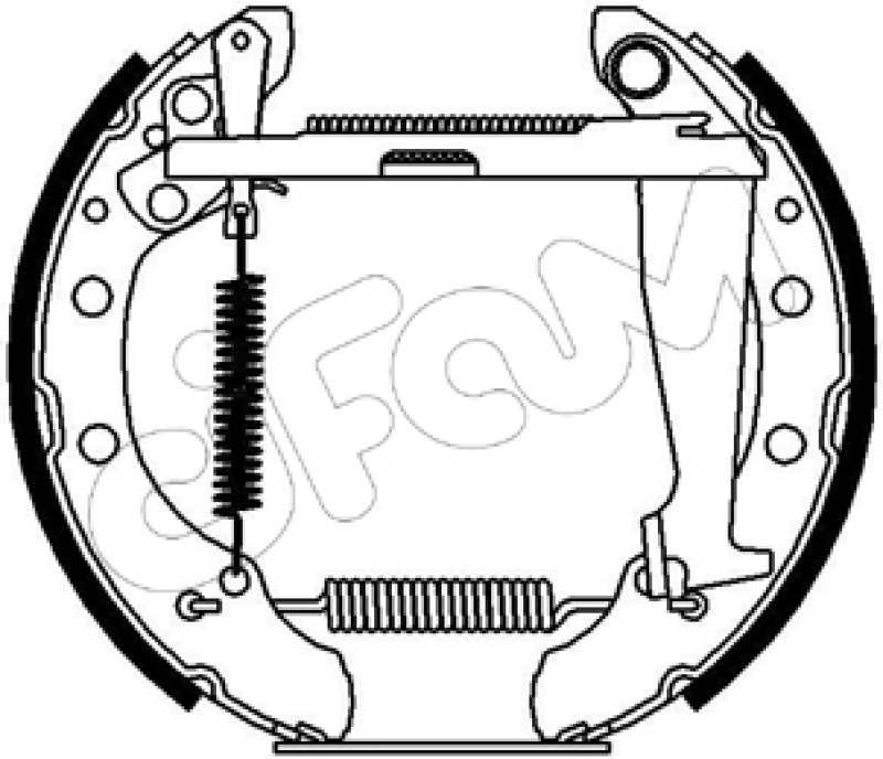 CIFAM Bremsbackensatz Vermontierter kit