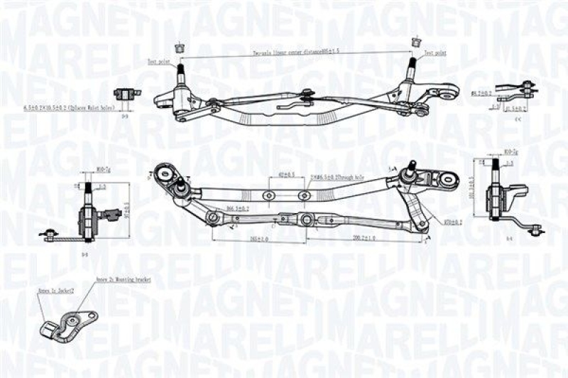 MAGNETI MARELLI Wischergestänge