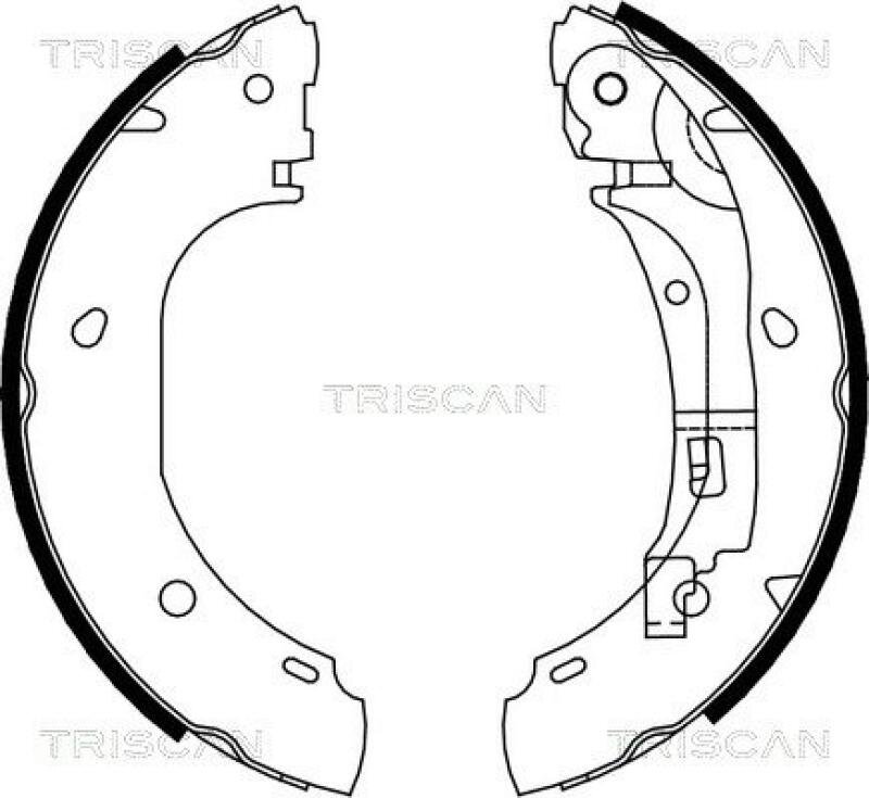 TRISCAN Brake Shoe Set