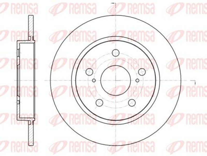 2x REMSA Brake Disc