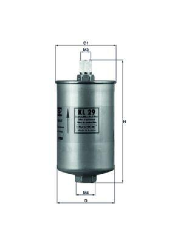 MAHLE Kraftstofffilter KL 29
