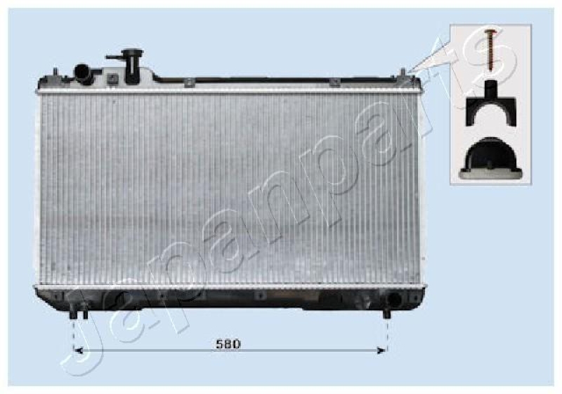 JAPANPARTS K&uuml;hler, Motork&uuml;hlung RDA153096