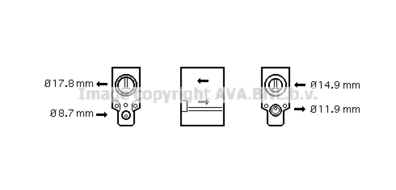 AVA QUALITY COOLING Expansionsventil, Klimaanlage