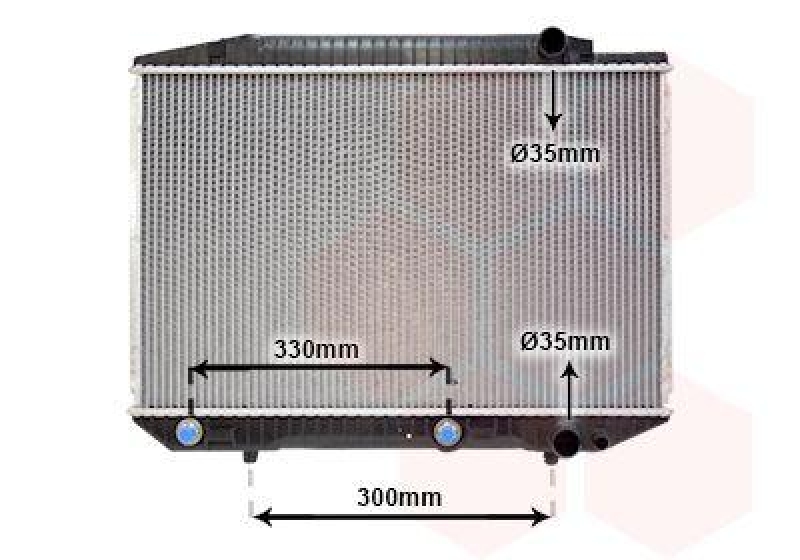 VAN WEZEL Radiator, engine cooling