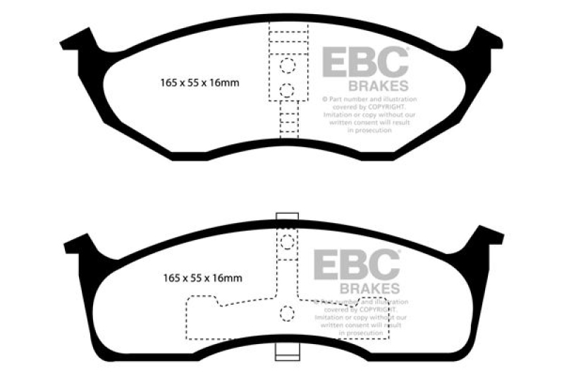 EBC Brakes Bremsbelagsatz, Scheibenbremse