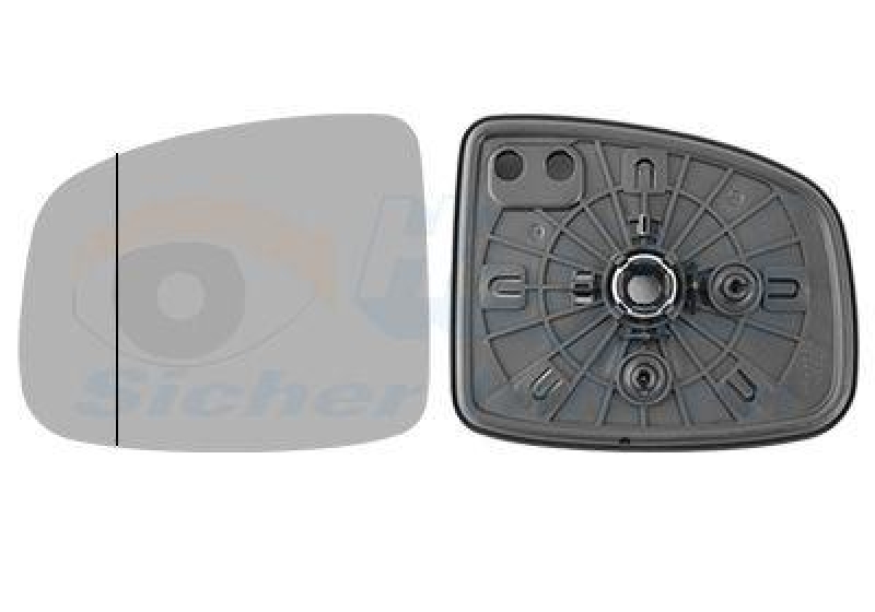 VAN WEZEL Spiegelglas, Außenspiegel * HAGUS *