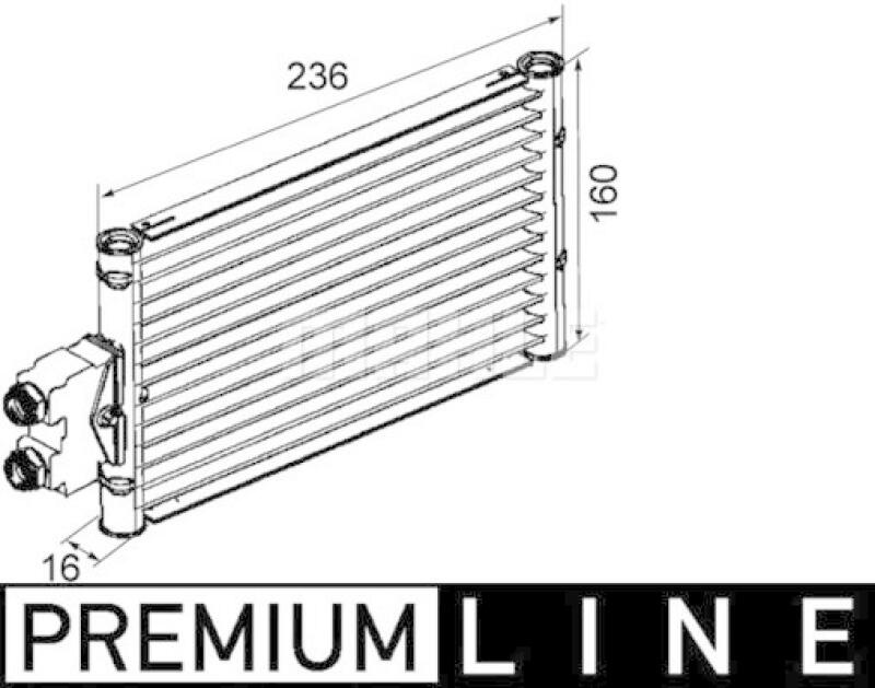 MAHLE Oil Cooler, automatic transmission BEHR *** PREMIUM LINE ***
