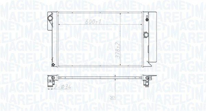 MAGNETI MARELLI Kühler, Motorkühlung