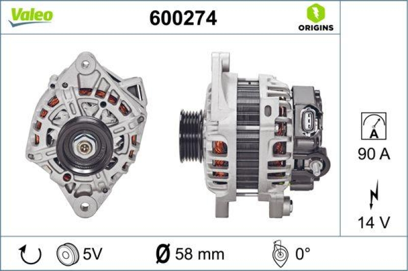 VALEO Generator VALEO ORIGINS NEW OE TECHNOLOGIE