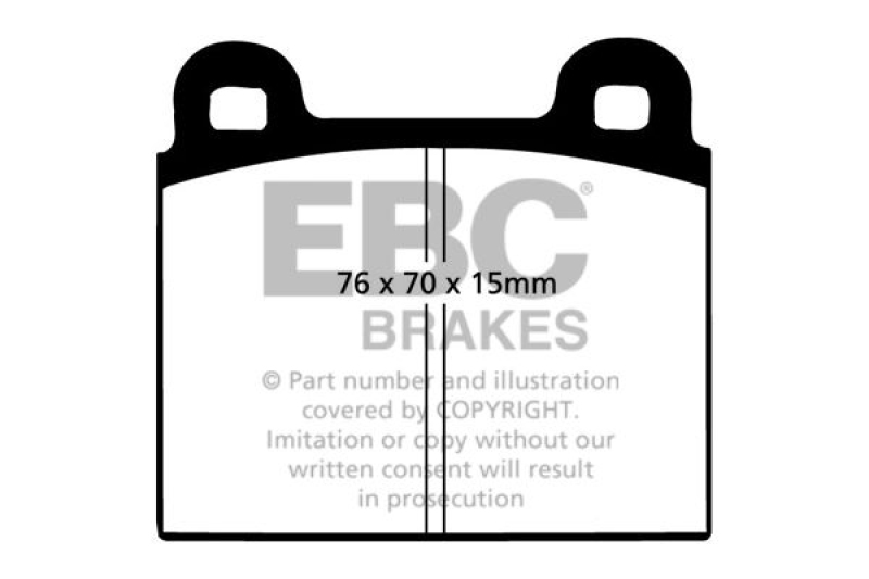 EBC Brakes High Performance Brake Pad Set