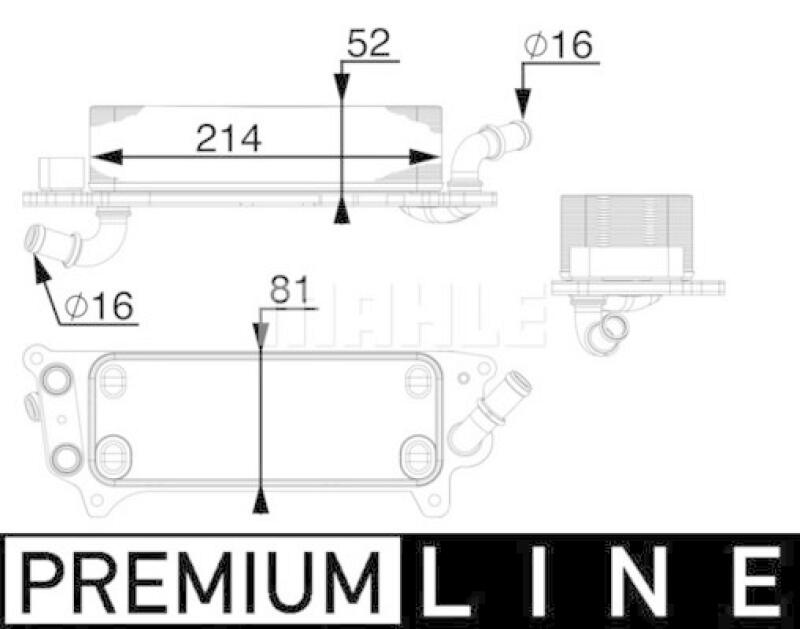 MAHLE Oil Cooler, automatic transmission BEHR *** PREMIUM LINE ***