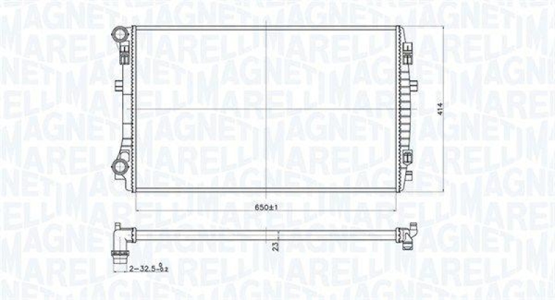 MAGNETI MARELLI Radiator, engine cooling