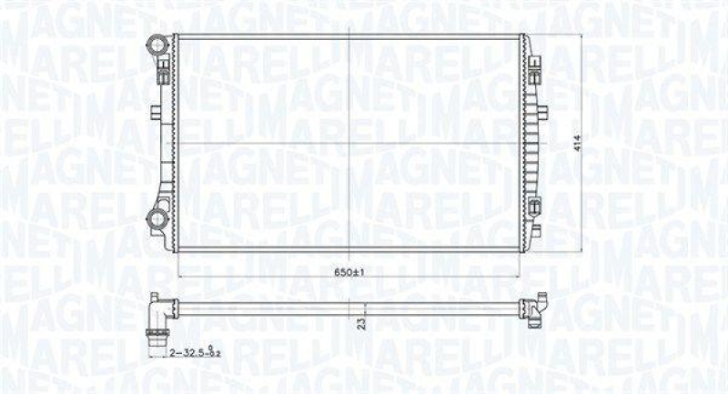 MAGNETI MARELLI Kühler, Motorkühlung