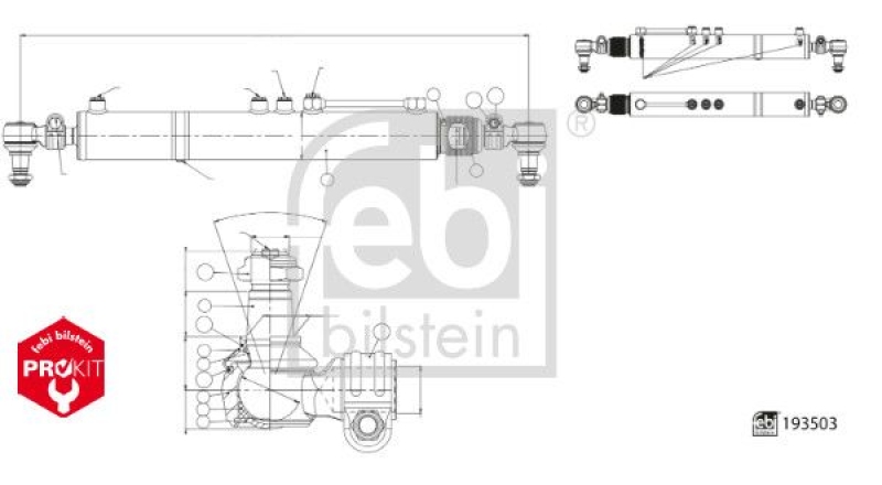 FEBI BILSTEIN Arbeitszylinder, Servolenkung ProKit