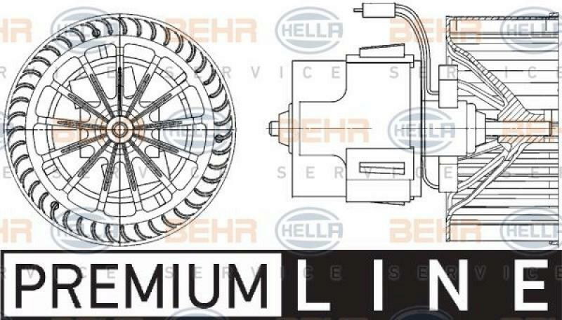 HELLA Interior Blower BEHR HELLA SERVICE *** PREMIUM LINE ***