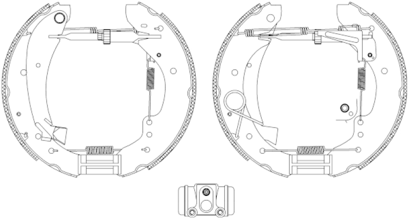 HELLA Bremsbackensatz Shoe Kit Pro