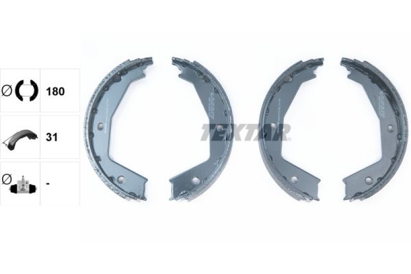 TEXTAR Brake Shoe Set, parking brake