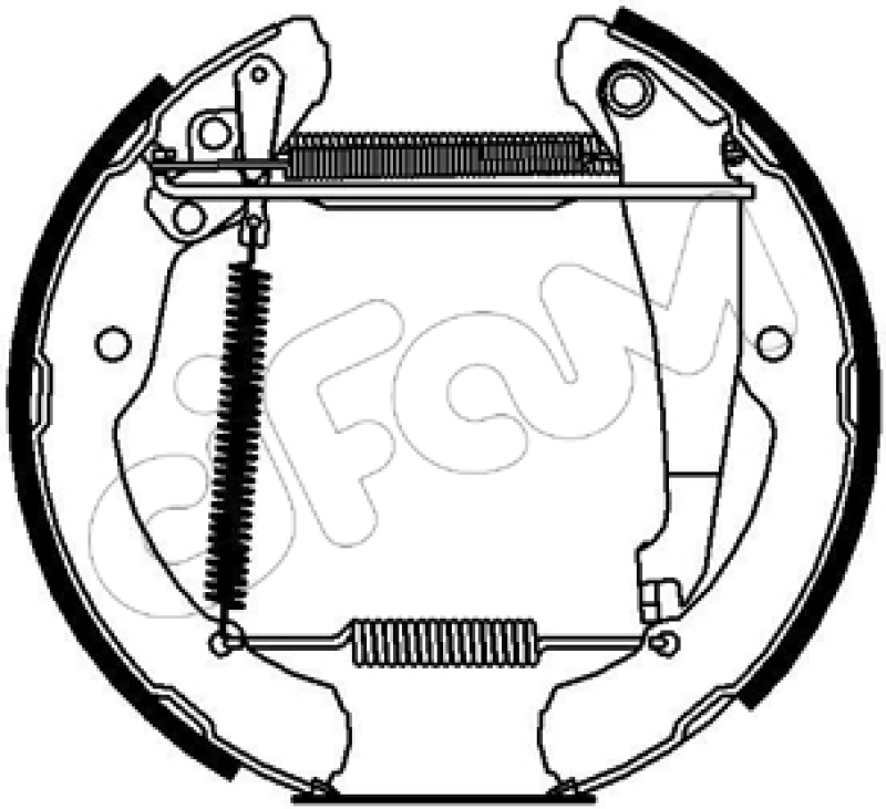 CIFAM Bremsbackensatz Vermontierter kit