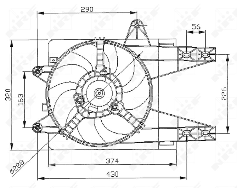NRF Fan, radiator