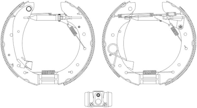 HELLA Brake Shoe Set Shoe Kit Pro