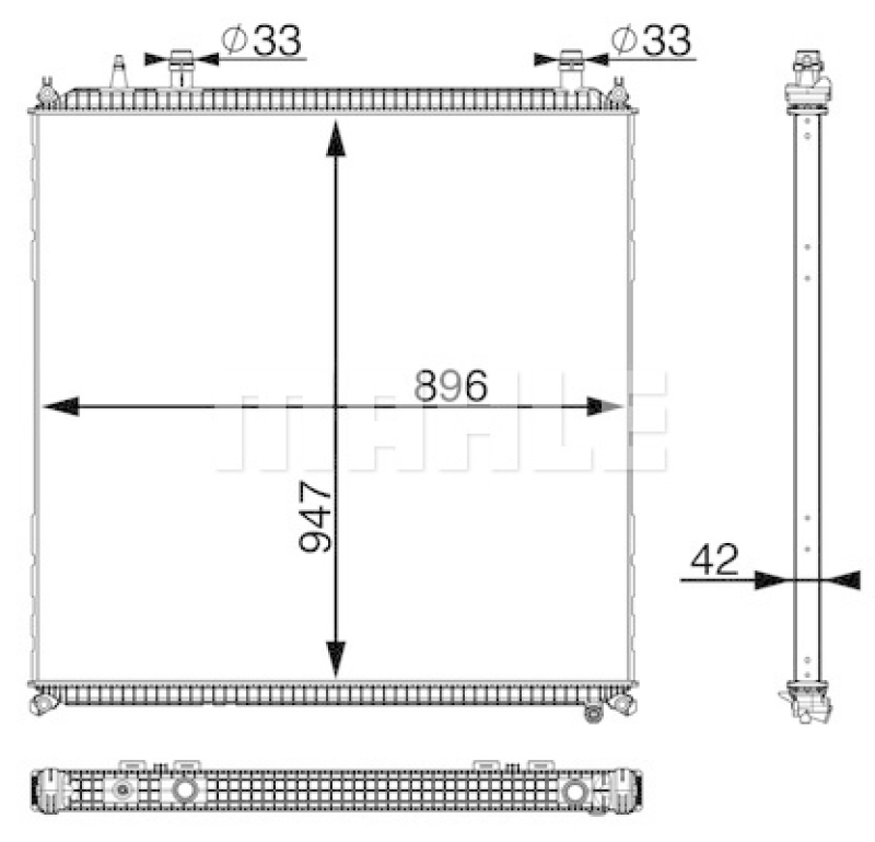 MAHLE Niedertemperaturkühler, Ladeluftkühler BEHR *** PREMIUM LINE ***