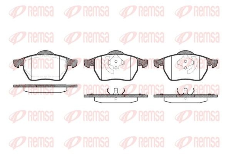 REMSA Brake Pad Set, disc brake