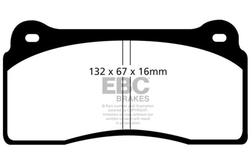 EBC Brakes Hochleistungs-Bremsbelagsatz