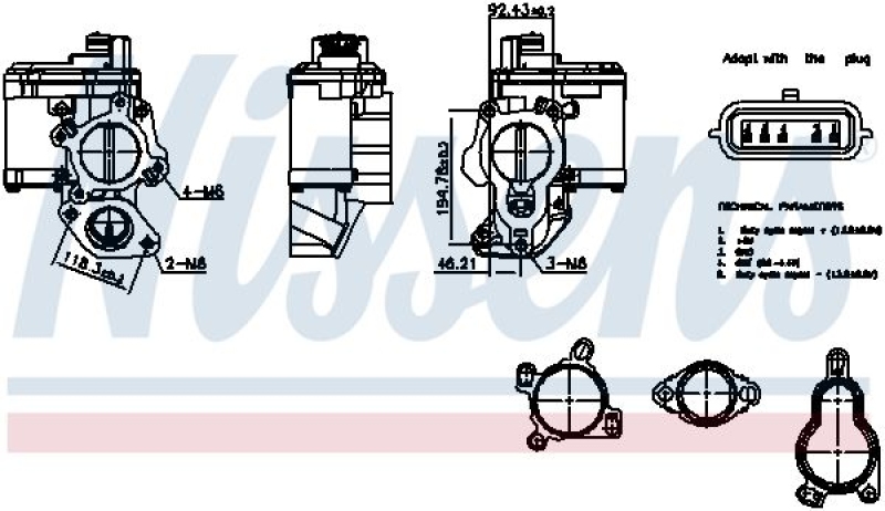 NISSENS AGR-Ventil ** FIRST FIT **