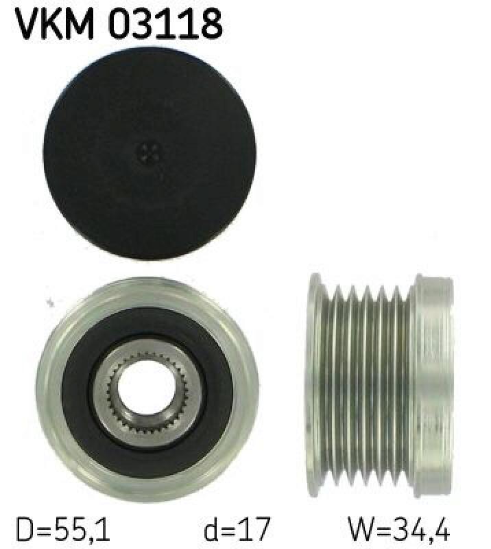 SKF Alternator Freewheel Clutch