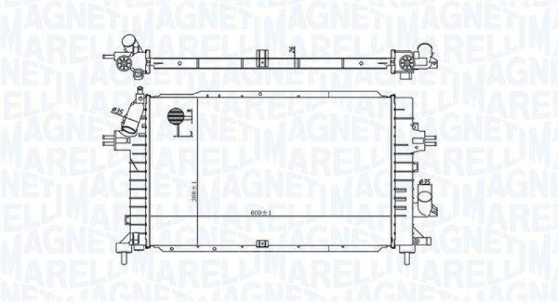 MAGNETI MARELLI Kühler, Motorkühlung 350213176100