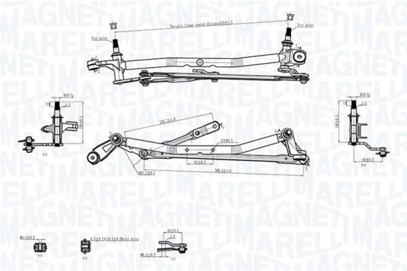 MAGNETI MARELLI Wischergestänge