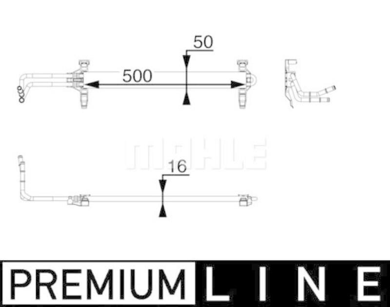 MAHLE Oil Cooler, engine oil BEHR *** PREMIUM LINE ***