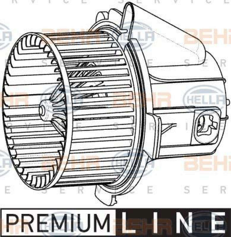 HELLA Interior Blower BEHR HELLA SERVICE *** PREMIUM LINE ***