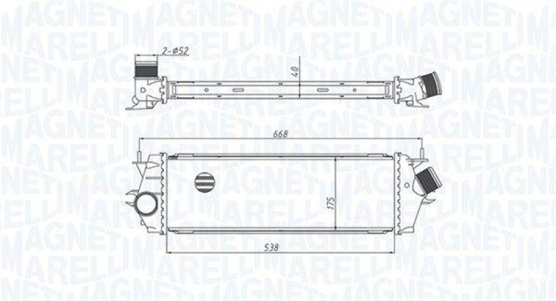 MAGNETI MARELLI Charge Air Cooler