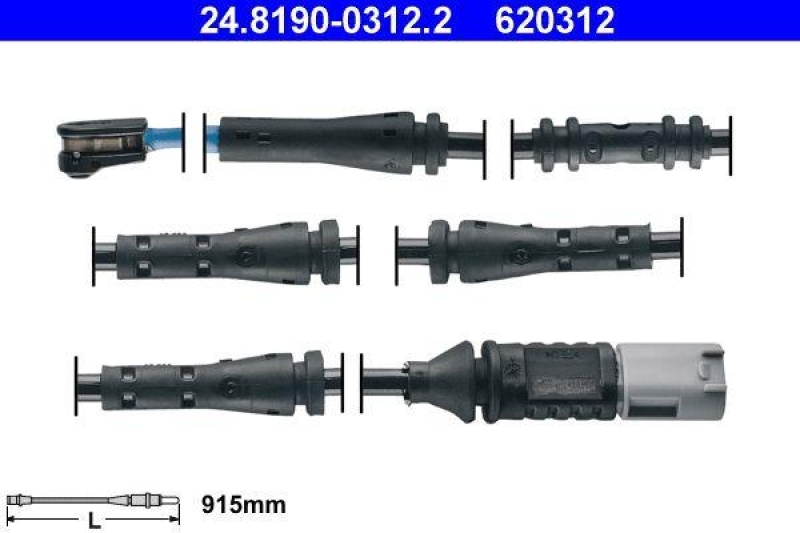ATE Warning Contact, brake pad wear