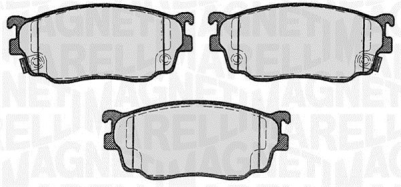 MAGNETI MARELLI Bremsbelagsatz, Scheibenbremse 363916060466