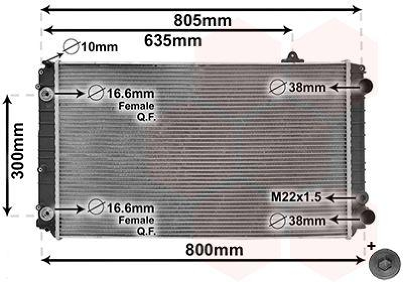 VAN WEZEL K&uuml;hler, Motork&uuml;hlung *** IR PLUS *** 3002252