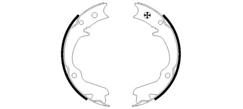 TEXTAR Brake Shoe Set, parking brake