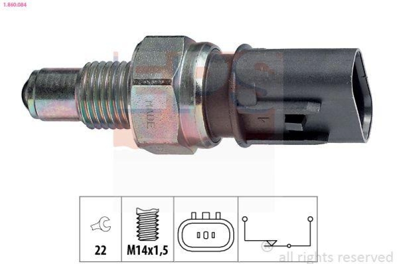 EPS Schalter, Rückfahrleuchte Made in Italy - OE Equivalent