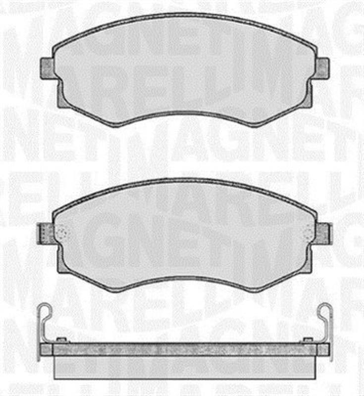 MAGNETI MARELLI Bremsbelagsatz, Scheibenbremse