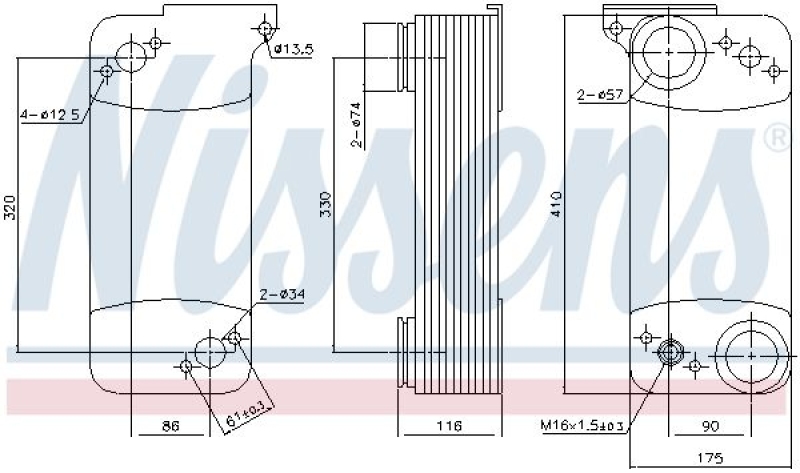 NISSENS Oil Cooler, retarder